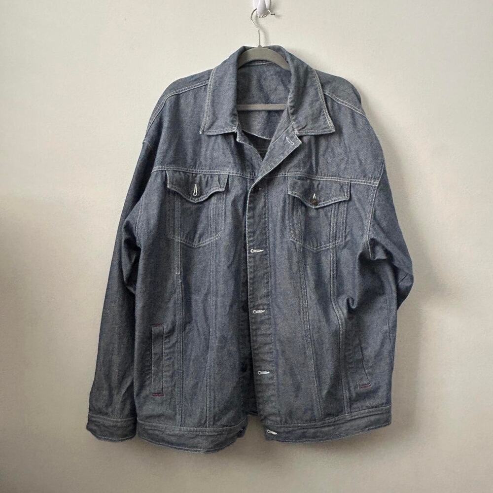 NYTK Men's Oversized Denim Jacket XXL